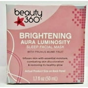 Beauty 360 Brightening Aura Luminosity Sleep Facial Mask 1.7 oz.