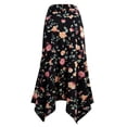 thumbnail image 3 of Doublju Women's Flowy Handkerchief Hemline Midi Skirt (Plus Size Available), 3 of 4