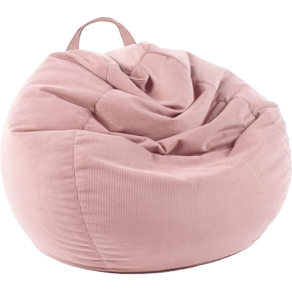 Stuffed Animal Storage Bean Bag Chair Cover (No Filler) for Kids and Adults.Pets Dogs/Cats Lazy Beds.Soft Premium Corduroy Stuffable Bean Bag for Organizing Children Plush Toys or Memory Foam
