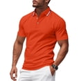thumbnail image 2 of LRGSHF Men's Summer Polo Shirts Short Sleeve Solid Color Basic Golf Work Collared T Shirts Quick Dry Lightweight Comfortable Tops, 2 of 5
