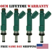 4x OEM Denso #23250-37020 Fuel Injectors for 2012-2015 Toyota Prius Plug-In 1.8L I4/Refurbished/