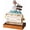2, variant on Rotating Desktop Calendar, ABS Plastic with Wood Base, Manual Date Display Block