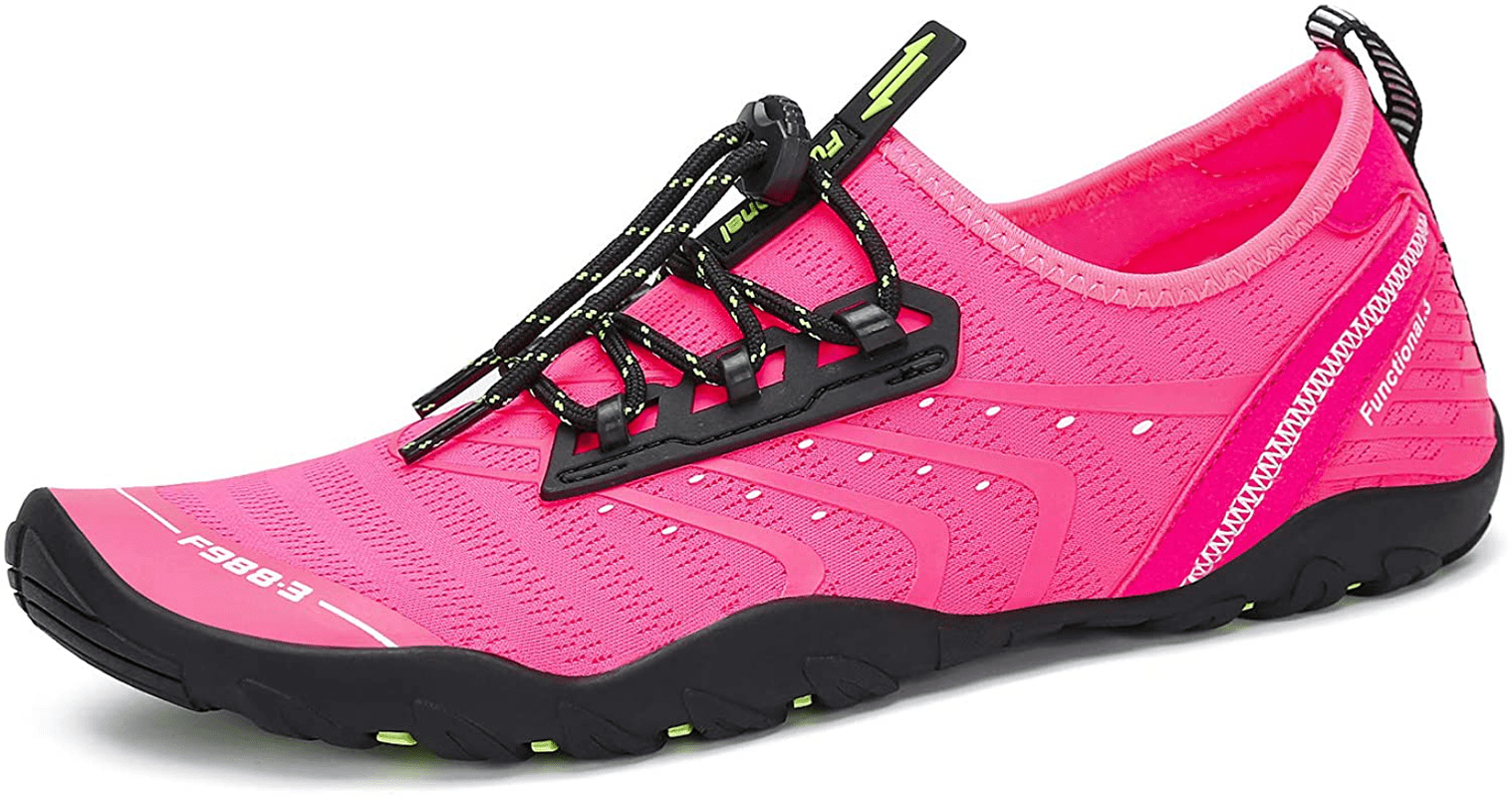 8 M US Men Mishansha Mens Womens Quick Dry Barefoot Beach Pool Swim Diving Surf Aqua Sports Water Shoe Black 9.5 M US Women