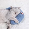 thumbnail image 1 of Volkmi 1 Pcs Polyester+PP Coton Oreiller pour Chat en Forme de U Protection Cervicale Sommeil Profond Oreiller pour Animal Chiot Chat Oreiller pour Chat 24*20*7cm Jaune, 1 of 12