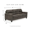 thumbnail image 5 of Signature Design by Ashley Navi Sofa in Smoke, 5 of 7