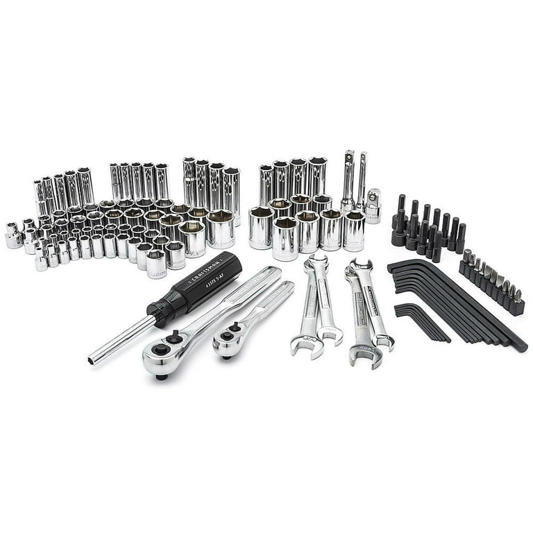 Craftsman 118 pc. Mechanic s Tool SAE Metric Set Alloy Steel Rust Dent Resistant Case 34118