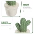 thumbnail image 3 of 2 piezas de cactus de porcelana artesanal, decoración de cactus de porcelana, estatua de cactus de porcelana para decoración del hogar, 3 of 8