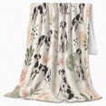 thumbnail image 2 of Whimsical Dalmatian Dog Watercolor Pattern, Playful Pet Portrait Pattern, Warm Flannel Blanket for Living Room and Reading Nook, Dog Lovers Friendship Gift, Pet Lover Home Decor, 2 of 9