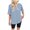 Sky Blue, variant on Crewneck Striped T Shirt 2025 Womens Summer Tops Casual Plus Size Short Sleeve Tops for Women