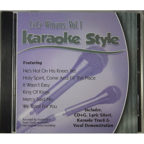 CeCe Winans Volume 1 Daywind Christian Karaoke Style NEW CD G 6 Songs