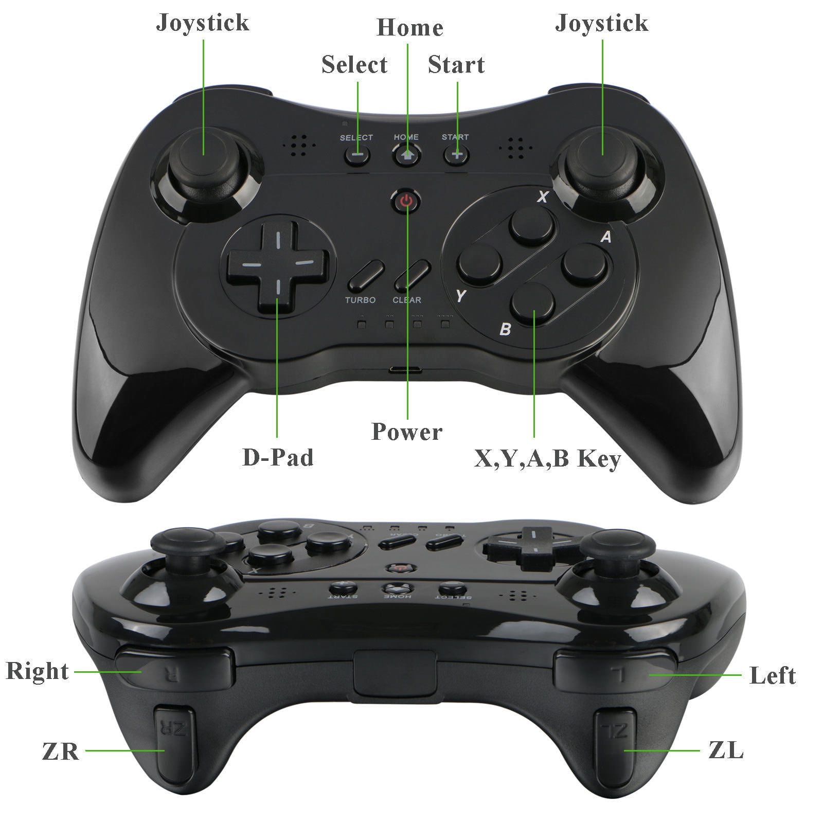 Eeekit Wireless Wii U Pro Controller Tiendamia Com