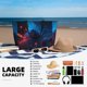 thumbnail image 5 of Fotbe Spooky Halloween Night Scene Bolsa de Viaje para Playa - Resistente al Agua, Bolsa Tote de Gran Capacidad y Ligera con 7 Bolsillos para Mujeres y Hombres, 5 of 7