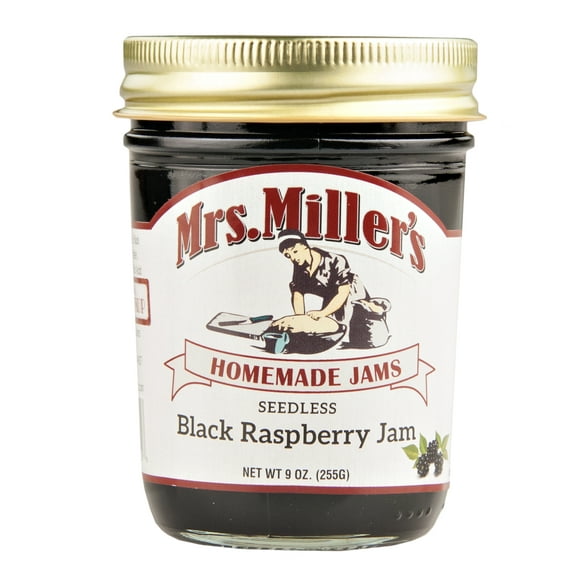 Mrs. Miller's Seedless Black Raspberry Jam 9 oz. (2 Jars)