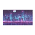 thumbnail image 2 of Dailycode Cyberpunk City at Night Bathroom Rugs Non Slip Absorbent Soft Plush Quick Dry Bath Mat, 39"x20", 2 of 8