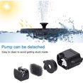 thumbnail image 4 of Fuente solar para exteriores, bomba de agua para estanque solar con 7 estilos de fuente, mini fuente flotante con panel solar para estanque de acuario de jardín, baño para pájaros, pájaro ACTIVE Biensenido a ACTIVE, 4 of 5
