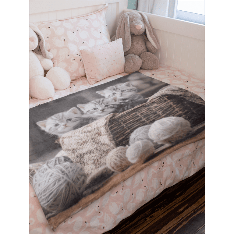 Kitty cat blanket sale