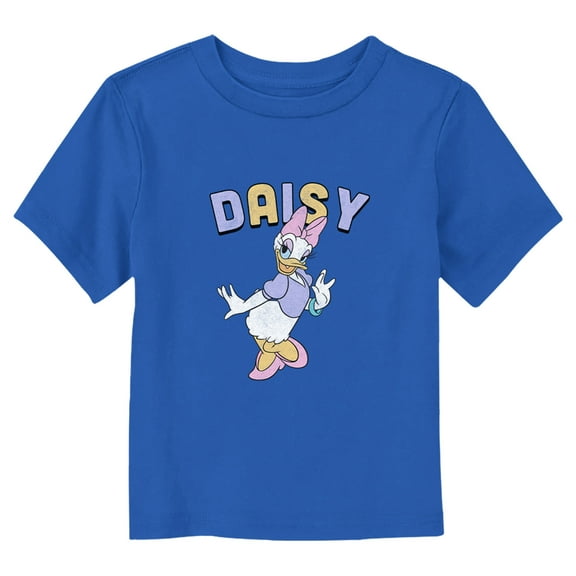 Toddler's Mickey & Friends Retro Daisy Duck  Graphic Tee Royal Blue 3T