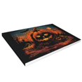 thumbnail image 2 of 16x24 inch Canvas Hanging Picture Red Moonlit Pumpkin Head,Funny Cafes,Kid Room,Hotels,Restaurant Holiday Decorations,Modern Art Moonlit Pumpkin Head Canvas Poster,Gift For Pumpkin Enthusiast, 2 of 6