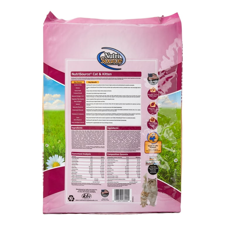 NutriSource Cat Kitten Chicken Rice Dry Cat Food, Lb, 40% OFF