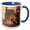 Blue/White, variant on 3drose, Two Golden Retriever Dogs - Na02 Zmu0156 - Zandria Muench Beraldo, 11oz Magic Transforming Mug