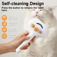 thumbnail image 5 of Pet Steam Brush for Dog & Cat - 3-in-1 Steam Grooming Slicker Brush & Undercoat Rake for Shedding - Self Cleaning Spray Comb with Mist for Long & Short Haired Pets - Includes Waterless Shampoo, 5 of 13