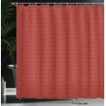 thumbnail image 4 of Ambesonne Wave Shower Curtain, Traditional Japanese Curls Art, 69"Wx75"L, Pale Vermilion Vermilion, 4 of 5