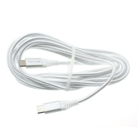 Compatible With G7 G8 ThinQ - White 10ft Long Type-C to Type-C Cable Braided Durable Sync Wire Z9Y for LG G8 ThinQ  G7 ThinQ price history on PriceWatchPro