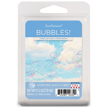 Bubbles Scented Wax Melts, ScentSationals, 2.5 oz (1-Pack)