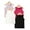 Black+White+Purple+Dragon fruit red, variant on HuaAngel 4-Pack Kids Cotton Tank Tops Sleeveless Crew Neck T-shirt Sizes 3-9Years