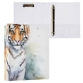 thumbnail image 3 of Tiger Christmas Trees Gifts 3 Ring Binders 1.5 inch Hardcover File Folders with Interior Pockets A4 Size Organizer for School Office Hospital, 3 of 8