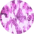 thumbnail image 1 of Ahgly Company Indoor Round Abstract Purple Modern Area Rugs, 6' Round, 1 of 4