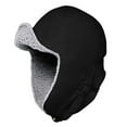 thumbnail image 7 of Audhol Bomber Hat Women's Foldable Handmade Ear Protection Warm Wool Cap Cotton Slouchy Hat Knitted Hat Windproof Cold Sweat Hat Hunting Hat Black One Size, 7 of 7