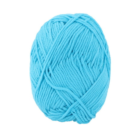 Household Fiber Handmade Crochet Gloves Sweater Knitting Yarn Cord Blue