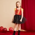 thumbnail image 2 of FhsagQ Robe pour Filles Ensemble de Robe Style Britannique pour Filles Robe Jupe à Bretelles à Pampilles Robes de Pâques pour Filles Taille 6T Robes d'Hiver pour Filles 7-8 Rouge Melon D\'eau 3-4 Ans, 2 of 7