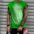 thumbnail image 2 of Mens Graphic Tank Tops Beach,Tops for Men, Round Neck Gradient Short Sleeve T-Shirt Sports Gym Muscle Slim Top Street Fashion Tees Blouse for Men, 2 of 5