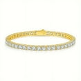 thumbnail image 2 of 3mm moissanite tennis bracelet 925 sterling silver white gold and length optional, 2 of 4