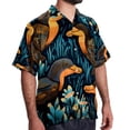 thumbnail image 2 of Platypus Men's Casual Printed Hawaiian Poplin Button Down Short Sleeve Beach Shirt Unisex, 2 of 6