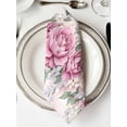 thumbnail image 2 of Hokiten Kitchen Dinner Napkins Set of 6 Watercolor Pink Floral Cloth Napkins Reusable Washable Table Napkins for Weddings Cocktail Parties Holiday Table Decor 20x20 Inch, 2 of 8
