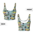 thumbnail image 5 of Picia Hawaiian Style Sports Bra for Women,Padded Strappy Sports Bras Medium Support Yoga Bra with Removable Cups,Running Yoga Bra-Small, 5 of 9