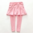 thumbnail image 3 of Actoyo Little Girls Footless Leggings with Ruffle Tutu Skirt Polka Dot Pink 5-6 Years, 3 of 6