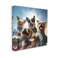 thumbnail image 4 of Stupell Industries Trendy Dogs Selfie Animals & Insects Painting Gallery Wrapped Canvas Art Print Wall Art, 17 x 17, 4 of 8