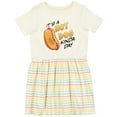 thumbnail image 3 of Inktastic It's a Hot Dog Kinda Day Girls Toddler Dress, 3 of 5