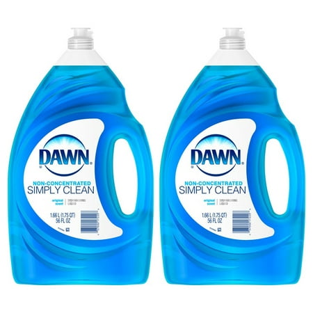 (2 Pack) Dawn Simply Clean Dishwashing Liquid Dish Soap Original 56 (Best Dish Soap For Bubbles)