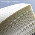 thumbnail image 5 of Horizontal line Cuaderno en espiral, cuaderno con anillo de goma suave A5 de 210 x 150 mm, diarios de 120 páginas para estudio y notas, 5 of 5
