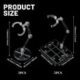 thumbnail image 2 of 10PCS 2 Styles Action Figure Stand Assembly Action Figure Display Holder Base Display Stand Set Model Support Display Stand Suitable for 6-7 inch figures, 2 of 6