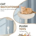 thumbnail image 5 of FDW Cat Tree 37 Inch Tall Cat Tower Kitten with Scratching Posts and Perches Indoor Activity Center for Cats (Beige), 5 of 7