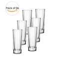 thumbnail image 7 of LAV Clear 10.25 Ounce Drinking Glasses | Tall and Narrow Design, 6.5” x 2.25” – Thick and Durable – Heavy Base – Dishwasher Safe – For Water, Juice, Soda, or Cocktails – Set of 6 Clear Glass Tumblers, 7 of 7