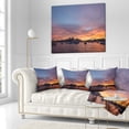 thumbnail image 2 of Designart Ferry in Sydney Harbor at Sunset - Landscape Printed Throw Pillow - 16x16, 2 of 4