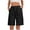 Black, variant on BXINGOHAI Bermuda Shorts for Women Summer Cargo Shorts with Pockets Outdoor Drawstring Knee Length Hiking Short Beige L