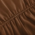 thumbnail image 4 of Bowake Robe en Satin pour Femmes Été Col Rond Sans Manches Ceinture Élégante Robe de Cocktail Mini, 4 of 7